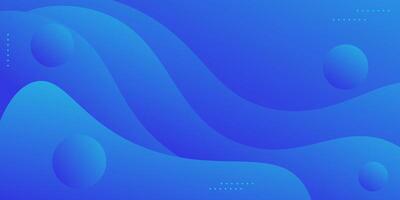 Abstract minimalist blue wave background. Modern concept background. Realistic waves with simple geometric patterns vector