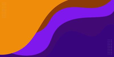 Modern abstract fluid 3D background with yellow and purple wave design. Eps10 vector