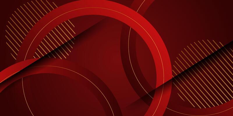Red circle pattern 3D background pattern with soft pastel color design. Abstract template and modern style texture background. eps10