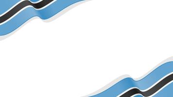 bostwana flag wave frame copy space background vector