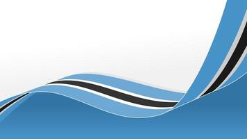 bostwana flag wave isolated copy space background vector