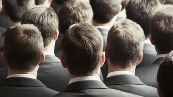 A group of men in suits and ties photo