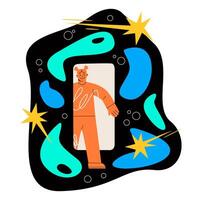 New opportunities, discovery of unknown, imagination concept. Colorful illustration vector