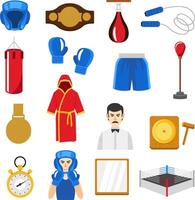 Set of boxing element vector