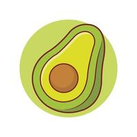 Avocado icon in flat style illustration vector
