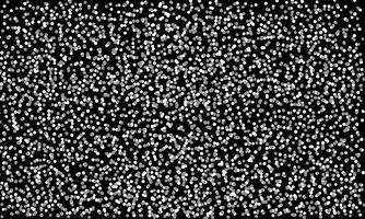 White glitter texture backdrop. Explosion of white confetti. Abstract circular white pattern on black background. vector