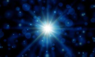 light blue burst pattern bright background. Radial soft rays. shiny light with bubbles on dark. vector
