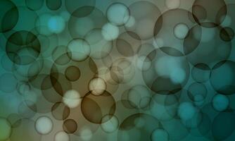 Abstract dark background moving particles in blur bokeh circle bubbles. soft soap. vector