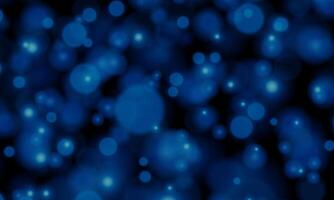 Glowing blue bokeh circles. abstract shiny bokeh dark background. soft blue. vector
