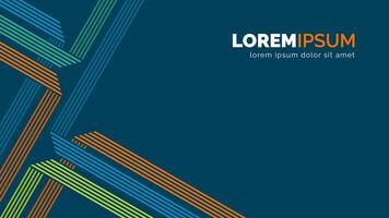 Abstract Line Stroke Composition Crossing Each Other vector