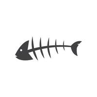 Bone fish icon design vector