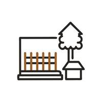 Stylish Backyard Design Art vector