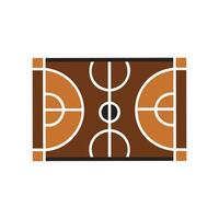 Dynamic Basketball Court Art vector
