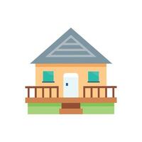 Modern Bungalow Layout Design vector