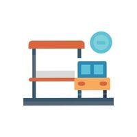 Dynamic Bus Stop Layout vector