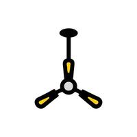 Dynamic Ceiling Fan Design Icon vector