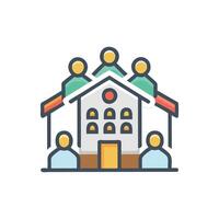 Stylish Community Center Design vector