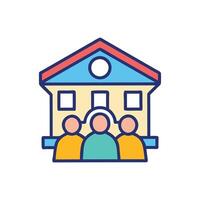 Charming Community Center Design vector