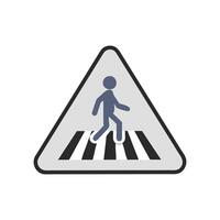 Dynamic Crosswalk Design Icon vector