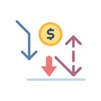Dynamic Depreciation Icon Design vector