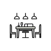 Dynamic Dining Room Design vector
