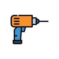 Compact Drill Icon for DIY Projects vector