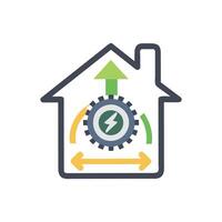 Versatile Energy Efficiency Icon for Various Designs vector