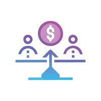 Equity Icon for Financial Services and Investing vector