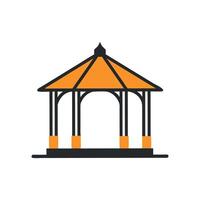 Stylish Gazebo Illustration for Outdoor Spaces vector
