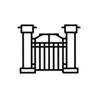 General Gate Icon for Various Designs vector