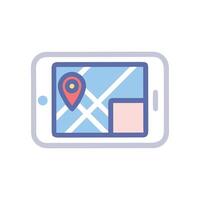 General GPS Icon for Navigation Systems vector