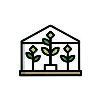 Versatile Greenhouse Icon for Various Designs vector