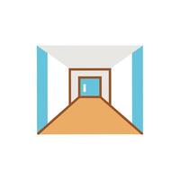 Modern Hallway Design for Efficient Spaces vector