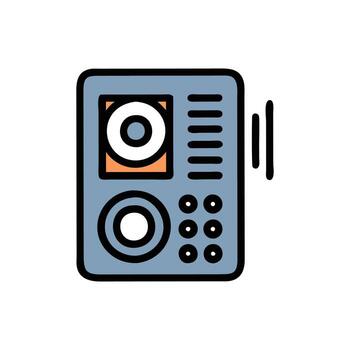 Stylish Intercom Icon for Marketing vector