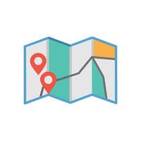 Creative Map Illustration for Branding vector