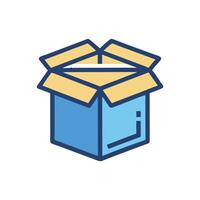 Elegant Packing Box Icon for Digital Use vector