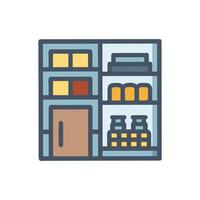 Stylish Pantry Design for Home Use vector