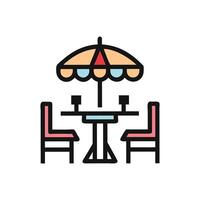 Elegant Patio Icon for Branding vector