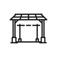 Elegant Pergola Design for Outdoor Spaces vector
