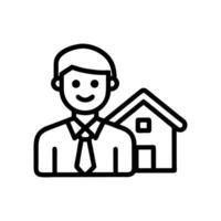 Charming Real Estate Agent Design for Branding vector