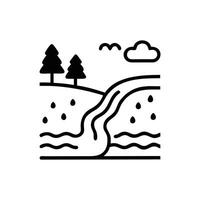 River View Icon for Illustrations vector
