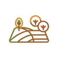 Rural Area Icon for Environmental Projects vector