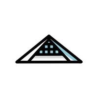 Skylight Icon for Home Design vector