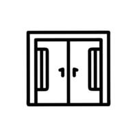 Sliding Door Icon for Design vector