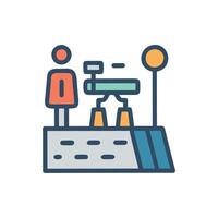 Modern Street Icon Design for Maps vector