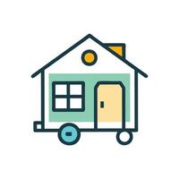 Compact Tiny House Design vector