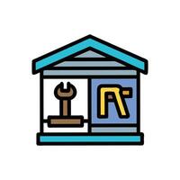 Cozy Tool Shed Design Art vector