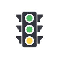 Stylish Traffic Light Art vector