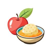 Nutritious Amaranth Apple Mash Recipe vector