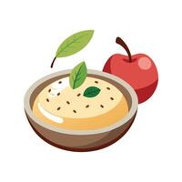 Tasty Amaranth Apple Mash Snack vector
